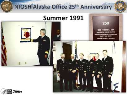 	NIOSH Alaska Field Station collage of images from 1991