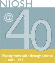 Logo for NIOSH @ 40 years