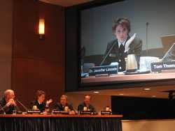 Dr. Jennifer Lincoln provides testimony at NTSB