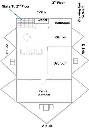 3rd floor layout and 2nd floor stairs