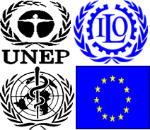 	UNEP, ILO, and WHO logos