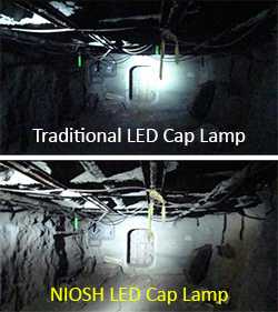 Cap lamp performance comparison