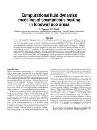 Image of publication Computational Fluid Dynamics Modeling of Spontaneous Heating in Longwall Gob Areas