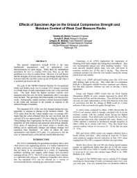 Image of publication Effects of Specimen Age on the Uniaxial Compressive Strength and Moisture Content of Weak Coal Measure Rocks