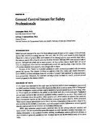 Image of publication Ground Control Issues for Safety Professionals