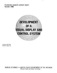 Image of publication Development of a Visual Display and Control System