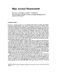 Image of publication Mine Aerosol Measurement