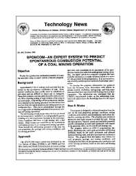 Image of publication Technology News 441 - SPONCOM - An Expert System to Predict Spontaneous Combustion Potential of a Coal Mining Operation