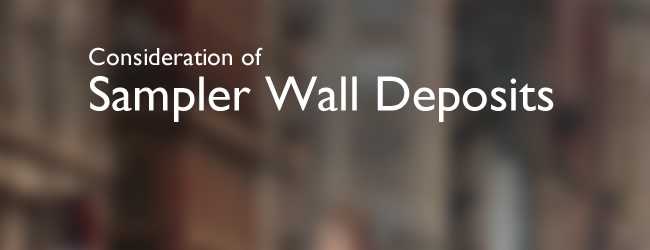 Consideration of Sampler Wall Deposits
