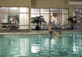 	View of the health club pool