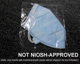 Earloop mask, not NIOSH-approved