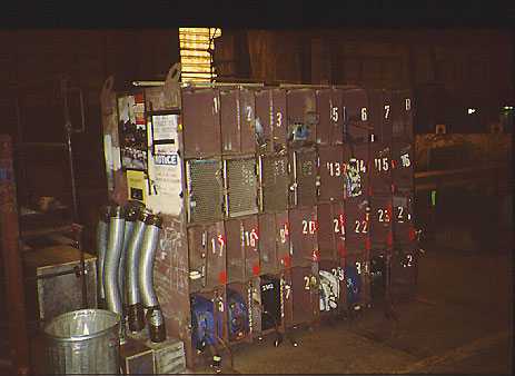	Welding units stored in locker wall unit