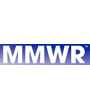 MMWR Logo, white text on a blue field.