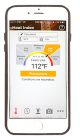 IPhone viewed from the front showing the main page of the OSHA NIOSH Heat Safety tool. The display reads 
