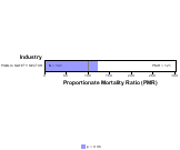 Site-specific Chronic Lymphatic Leukemia by Industry for Public Safety by Site 1999, 2003-2004 and 2007-2010