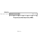 Site-specific Nasal Cancer by Industry for Public Safety by Site 1999, 2003-2004 and 2007-2010