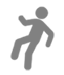 Icon for slips, trips, and falls