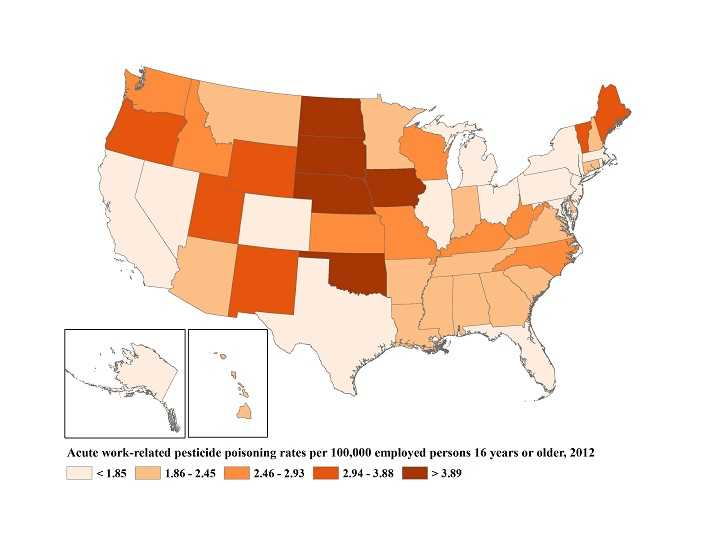 Pesticide 2012 map