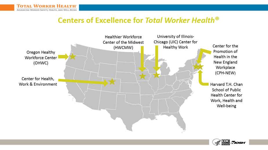 Centers of Excellence Map