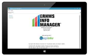 ERHMS Info Manager is a free software platform developed by NIOSH to track and monitor emergency response and recovery worker activities before, during, and after their deployment to an incident site. 