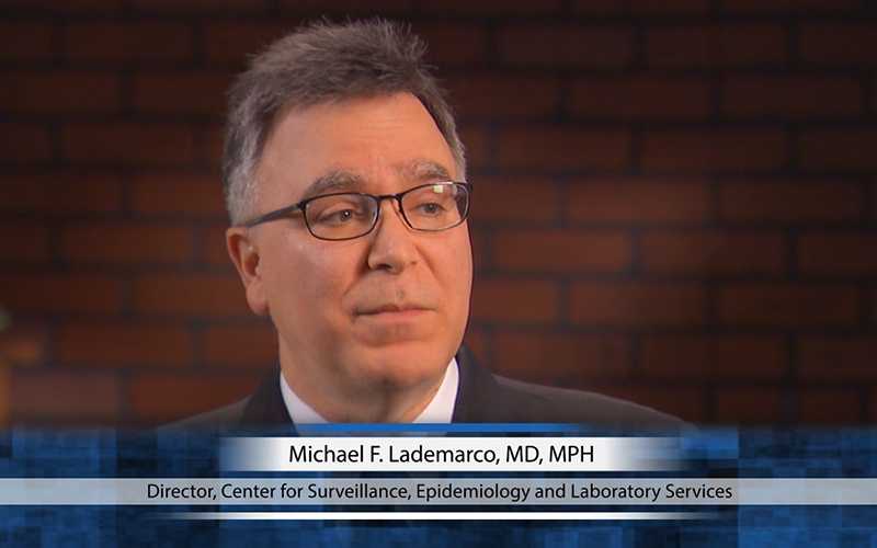 Thumbnail for An interview with Michael F. Lademarco, Director, Center for Surveillance, Epidemiology, and Laboratory Services video