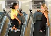 photo: women on treadmills