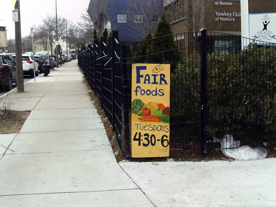 	 Example of a positive photovoice narrative on food assistance programs. The picture of the sign lets me know there are healthy food options in my neighborhood that are inexpensive, which is encouraging and promising.