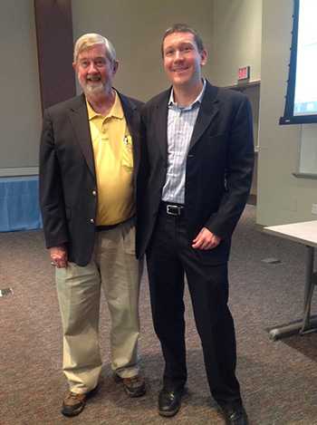 	Gene Matthews and Corey Davis at North Carolina local health directors’ training in Chapel Hill, April 2016.