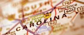 Blurred image of South Carolina map