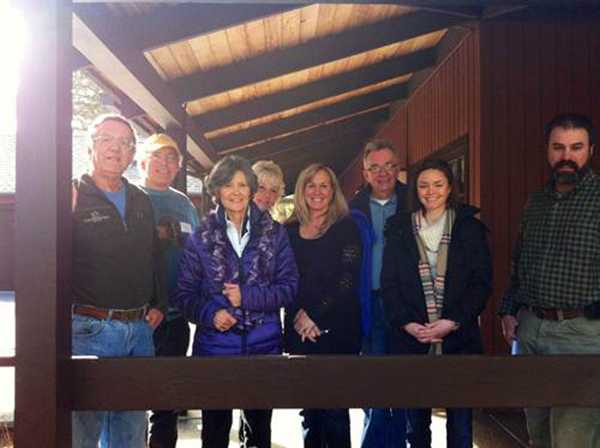 The Tollgate Homeowners Association board with Katie Lighthall & Ed Keith (Project Wildfire) and Cori Wigington (CDC)