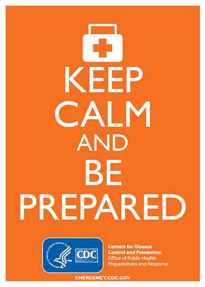 Keep Calm and Be Prepared (Orange)