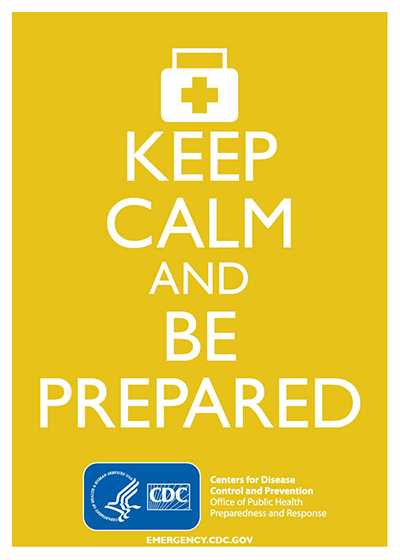 Keep Calm and Be Prepared (Yellow)
