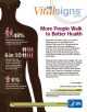 Cover: CDC VitalSigns - More people walk to better health