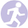 icon of a person jogging