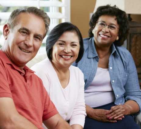 Group of older adults smiling