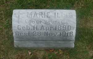 Marie Illig tombstone