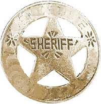 Illustration of sheriff badge