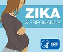 Zika and pregnancy image: a pregnant woman holding her belly