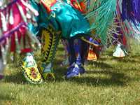 image feet moving to a native american dance