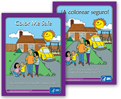	Color Me Safe coloring book covers