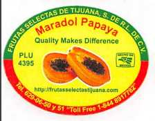 Photo of a papaya cut open