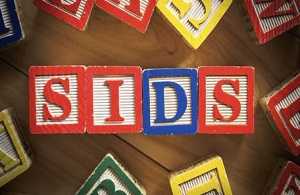 children's alphabet blocks spelling SIDS