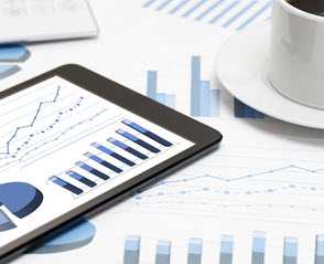 Tablet and Business Charts