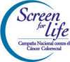 Logo de la Campaña Nacional de Acción contra el Cáncer Colorrectal: Screen for Life