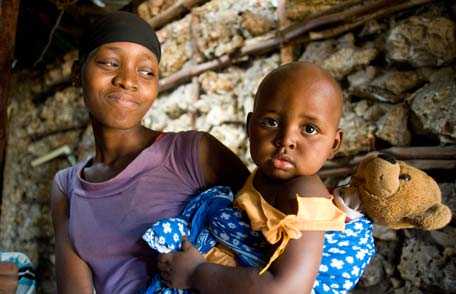 Madre e hija en Kenia 