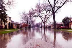 Vecindario inundado