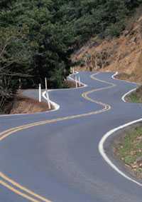 Carretera con curvas