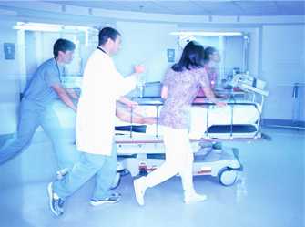 Foto: Paciente en una sala de emergencias