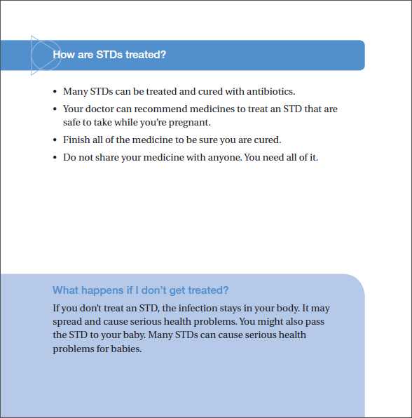 STDs and Pregnancy - The Facts Brochure page 7