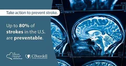 Up to 80% of strokes in the US are preventable.